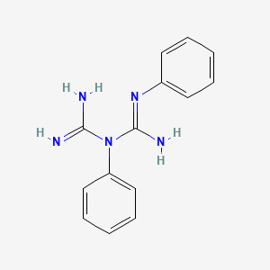 molecular formula C14H15N5 B15471719 N,N''-Diphenyltriimidodicarbonic diamide CAS No. 47016-72-8