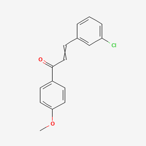 molecular formula C16H13ClO2 B15471787 2-Propen-1-one, 3-(3-chlorophenyl)-1-(4-methoxyphenyl)- CAS No. 52182-25-9