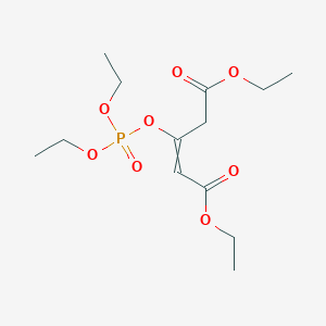 molecular formula C13H23O8P B15471823 Diethyl 3-[(diethoxyphosphoryl)oxy]pent-2-enedioate CAS No. 52358-43-7