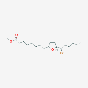 molecular formula C19H35BrO3 B15471891 Methyl 8-[5-(1-bromohexyl)oxolan-2-YL]octanoate CAS No. 49775-81-7