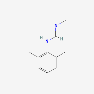 molecular formula C10H14N2 B15471925 N-(2,6-dimethylphenyl)-N'-methylmethanimidamide CAS No. 42571-94-8