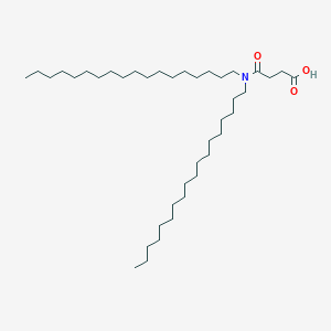 molecular formula C40H79NO3 B15472182 Butanoic acid, 4-(dioctadecylamino)-4-oxo- CAS No. 37519-63-4