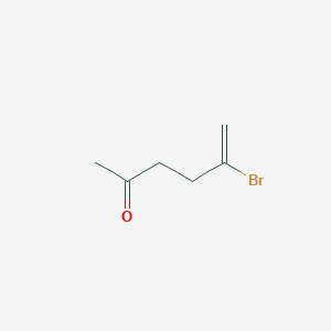 molecular formula C6H9BrO B15472193 5-Hexen-2-one, 5-bromo- CAS No. 50775-03-6