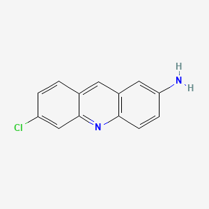 molecular formula C13H9ClN2 B15472223 Acridine, 2-amino-6-chloro- CAS No. 40505-20-2