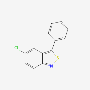 molecular formula C13H8ClNS B15472284 5-Chloro-3-phenyl-2,1-benzothiazole CAS No. 40539-64-8