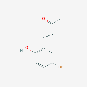 molecular formula C10H9BrO2 B15472319 3-Buten-2-one, 4-(5-bromo-2-hydroxyphenyl)- CAS No. 40469-00-9