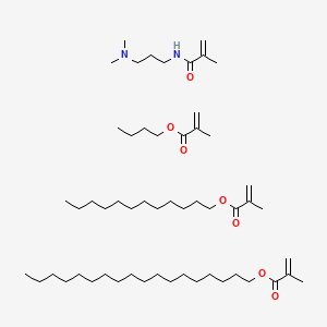 molecular formula C55H104N2O7 B15472347 butyl 2-methylprop-2-enoate;N-[3-(dimethylamino)propyl]-2-methylprop-2-enamide;dodecyl 2-methylprop-2-enoate;octadecyl 2-methylprop-2-enoate CAS No. 50867-55-5