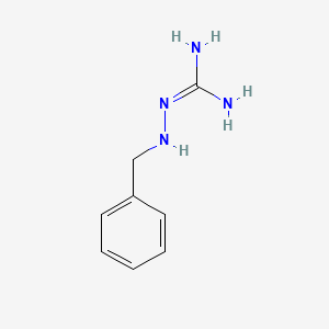 molecular formula C8H12N4 B15472400 Guanidine, benzylamino- CAS No. 46121-22-6