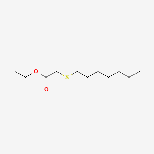 molecular formula C11H22O2S B15472415 Ethyl (heptylthio)acetate CAS No. 40814-21-9