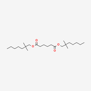 molecular formula C24H46O4 B15472423 Bis(2,2-dimethylheptyl) hexanedioate CAS No. 40736-04-7