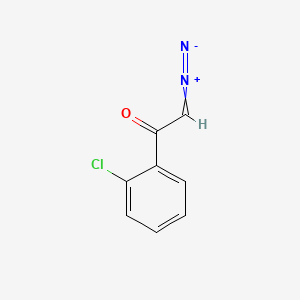 molecular formula C8H5ClN2O B15472447 Ethanone, 1-(2-chlorophenyl)-2-diazo- CAS No. 50878-84-7