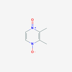 molecular formula C6H8N2O2 B15472459 Pyrazine, 2,3-dimethyl-, 1,4-dioxide CAS No. 38870-37-0