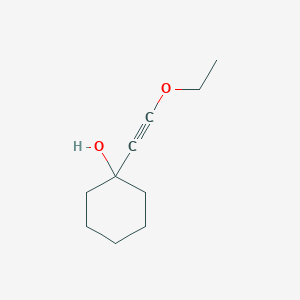 molecular formula C10H16O2 B15472468 Cyclohexanol, 1-(ethoxyethynyl)- CAS No. 37828-78-7