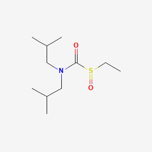 molecular formula C11H23NO2S B15472470 N,N-Bis(2-methylpropyl)-1-(ethylsulfinyl)formamide CAS No. 51892-59-2