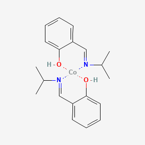 molecular formula C20H26CoN2O2 B15472488 Cobalt;2-(propan-2-yliminomethyl)phenol CAS No. 41754-09-0