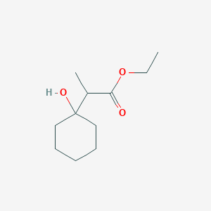 molecular formula C11H20O3 B15472512 Ethyl 2-(1-hydroxycyclohexyl)propanoate CAS No. 39922-60-6