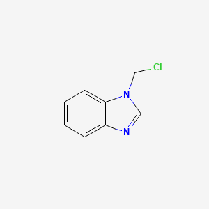 molecular formula C8H7ClN2 B15472519 1H-Benzimidazole, 1-(chloromethyl)- CAS No. 38641-73-5