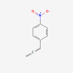 molecular formula C9H7NO2 B15472544 Benzene, 1-nitro-4-(1,2-propadienyl)- CAS No. 38319-12-9