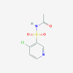 molecular formula C7H7ClN2O3S B15472575 Acetamide, N-[(4-chloro-3-pyridinyl)sulfonyl]- CAS No. 52158-00-6