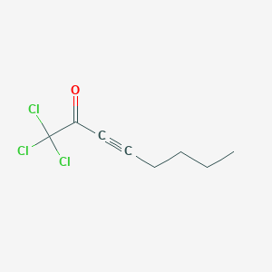 molecular formula C8H9Cl3O B15472599 1,1,1-Trichlorooct-3-YN-2-one CAS No. 50655-46-4