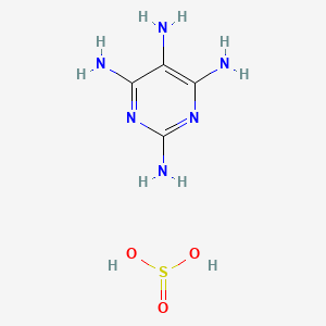 molecular formula C4H10N6O3S B15472608 Pyrimidine-2,4,5,6-tetramine;sulfurous acid CAS No. 63449-92-3
