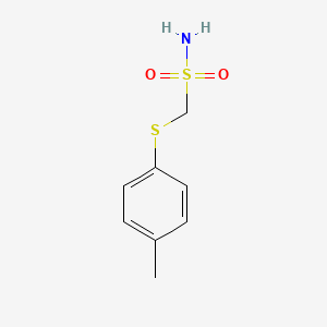 molecular formula C8H11NO2S2 B15472622 Methanesulfonamide, 1-[(4-methylphenyl)thio]- CAS No. 51619-94-4