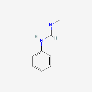 molecular formula C8H10N2 B15472673 N'-methyl-N-phenylmethanimidamide CAS No. 42572-02-1