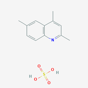 molecular formula C12H15NO4S B15472690 Sulfuric acid;2,4,6-trimethylquinoline CAS No. 49722-76-1
