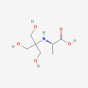 molecular formula C7H15NO5 B15472771 N-[1,3-Dihydroxy-2-(hydroxymethyl)propan-2-yl]-L-alanine CAS No. 38254-59-0