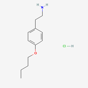 molecular formula C12H20ClNO B15472780 Benzeneethanamine, 4-butoxy-, hydrochloride CAS No. 37563-52-3