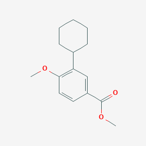 molecular formula C15H20O3 B15472793 Methyl 3-cyclohexyl-4-methoxybenzoate CAS No. 41876-53-3