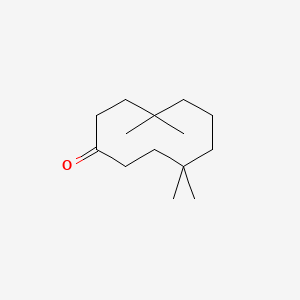 molecular formula C14H26O B15472818 4,4,8,8-Tetramethylcyclodecan-1-one CAS No. 37608-02-9