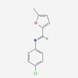 molecular formula C12H10ClNO B15472831 Benzenamine, 4-chloro-N-[(5-methyl-2-furanyl)methylene]- CAS No. 51305-59-0