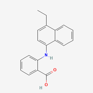 molecular formula C19H17NO2 B15472832 Benzoic acid, 2-((4-ethyl-1-naphthalenyl)amino)- CAS No. 51670-14-5