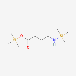 molecular formula C10H25NO2Si2 B15472930 Butanoic acid, 4-[(trimethylsilyl)amino]-, trimethylsilyl ester CAS No. 39538-11-9