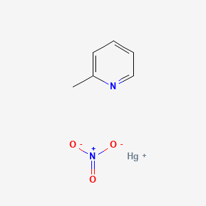 molecular formula C6H7HgN2O3 B15472998 Mercury(1+);2-methylpyridine;nitrate CAS No. 35917-32-9