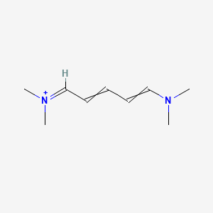 molecular formula C9H17N2+ B15473055 Methanaminium, N-[5-(dimethylamino)-2,4-pentadienylidene]-N-methyl- CAS No. 38571-89-0