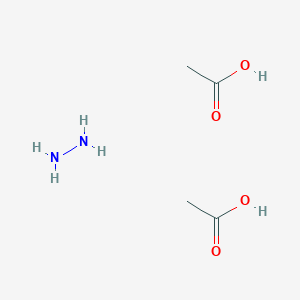 molecular formula C4H12N2O4 B15473188 Acetic acid--hydrazine (2/1) CAS No. 37598-17-7