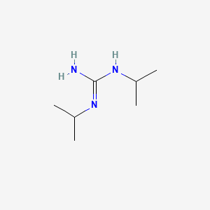 molecular formula C7H17N3 B15473277 Guanidine, N,N'-bis(1-methylethyl)- CAS No. 38588-65-7