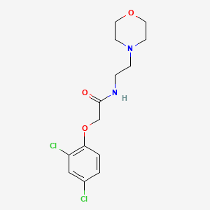 molecular formula C14H18Cl2N2O3 B15473296 Acetamide, 2-(2,4-dichlorophenoxy)-N-(2-(4-morpholinyl)ethyl)- CAS No. 49808-93-7