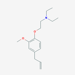 molecular formula C16H25NO2 B15473559 N,N-Diethyl-2-[2-methoxy-4-(prop-2-en-1-yl)phenoxy]ethan-1-amine CAS No. 50724-03-3
