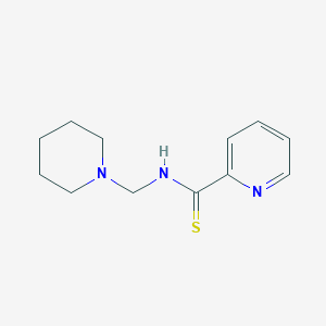 molecular formula C12H17N3S B15473568 N-[(Piperidin-1-yl)methyl]pyridine-2-carbothioamide CAS No. 51078-95-6