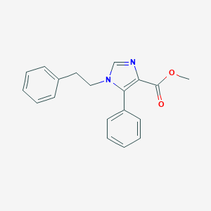 molecular formula C19H18N2O2 B154737 Methyl-1-phenethyl-5-phenylimidazole-4-carboxylate CAS No. 130740-21-5
