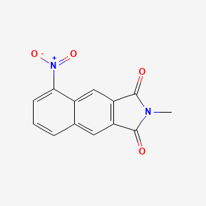 molecular formula C13H8N2O4 B15473714 2-Methyl-5-nitro-1H-benzo[f]isoindole-1,3(2H)-dione CAS No. 35945-37-0
