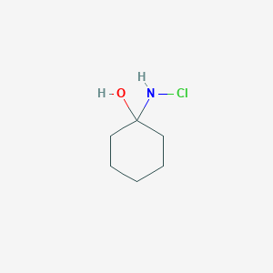 molecular formula C6H12ClNO B15473778 N-(1-Hydroxycyclohexyl)hypochlorous amide CAS No. 50590-19-7