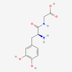 molecular formula C11H14N2O5 B15473784 Glycine, N-(3-hydroxy-L-tyrosyl)- CAS No. 37181-68-3