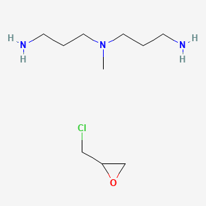 molecular formula C10H24ClN3O B15473822 N'-(3-aminopropyl)-N'-methylpropane-1,3-diamine;2-(chloromethyl)oxirane CAS No. 41941-50-8