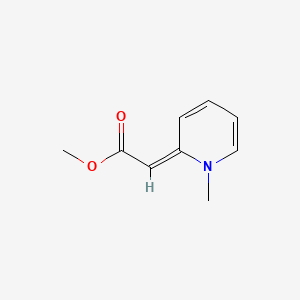 molecular formula C9H11NO2 B15473849 Acetic acid, (1-methyl-2(1H)-pyridinylidene)-, methyl ester CAS No. 39998-21-5