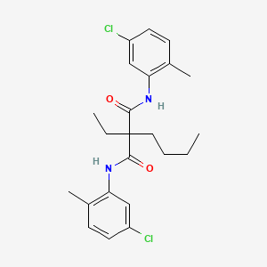 molecular formula C23H28Cl2N2O2 B15473858 N,N'-Bis(5-chloro-2-methylphenyl)-2-butyl-2-ethylpropanediamide CAS No. 42383-77-7