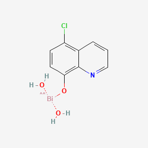 molecular formula C9H9BiClNO3 B15473882 5-Chloro-8-((dihydroxybismuthino)oxy)quinoline CAS No. 42208-39-9